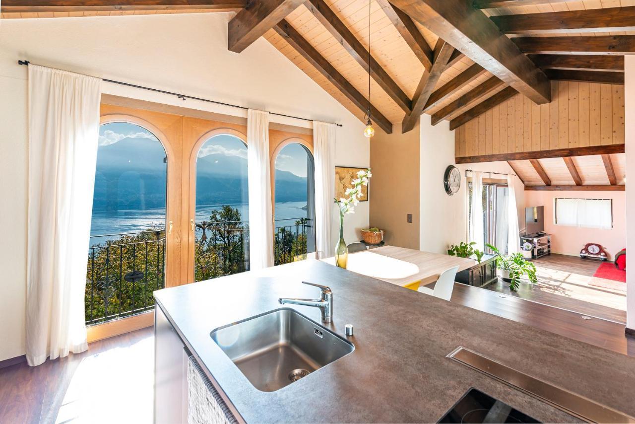 Casa Luna - Wonderful Lake View Brione sopra Minusio المظهر الخارجي الصورة