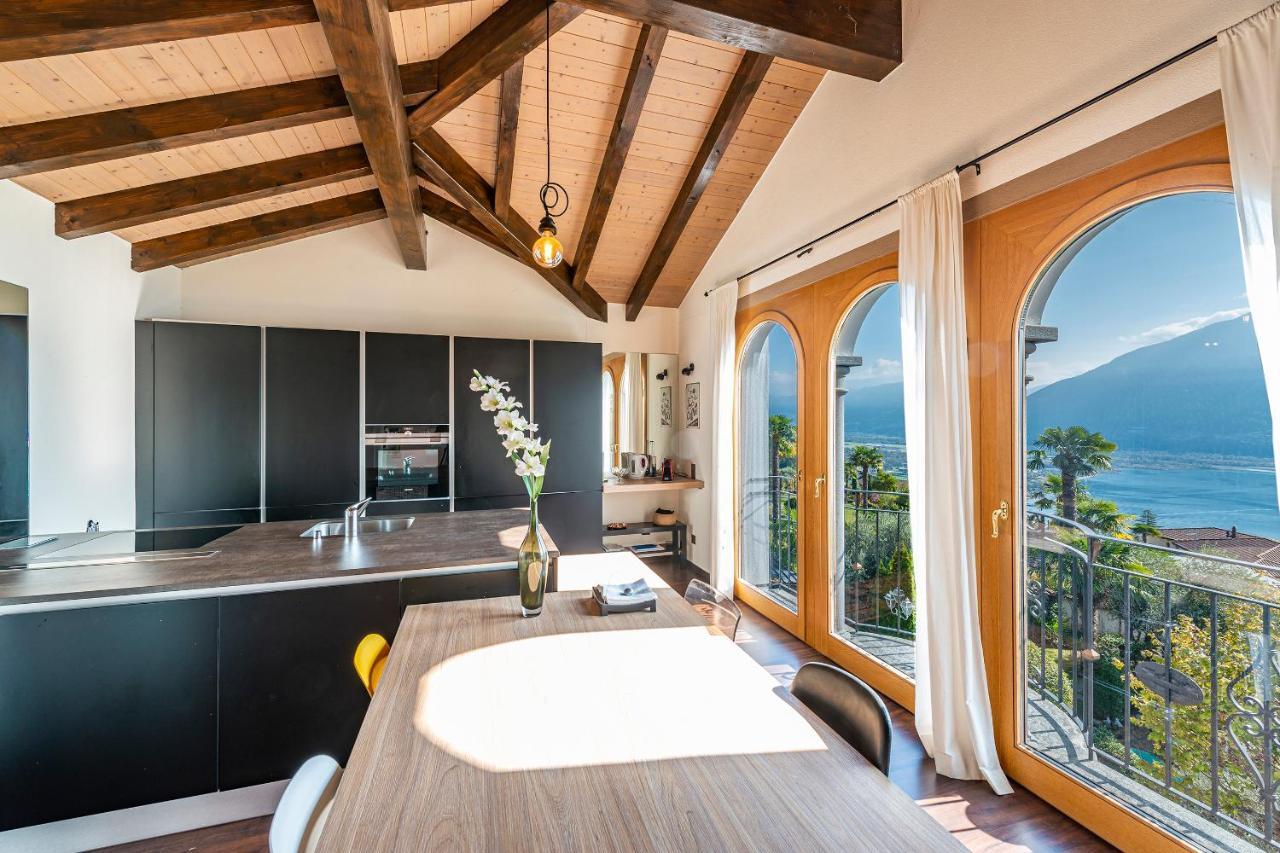 Casa Luna - Wonderful Lake View Brione sopra Minusio المظهر الخارجي الصورة